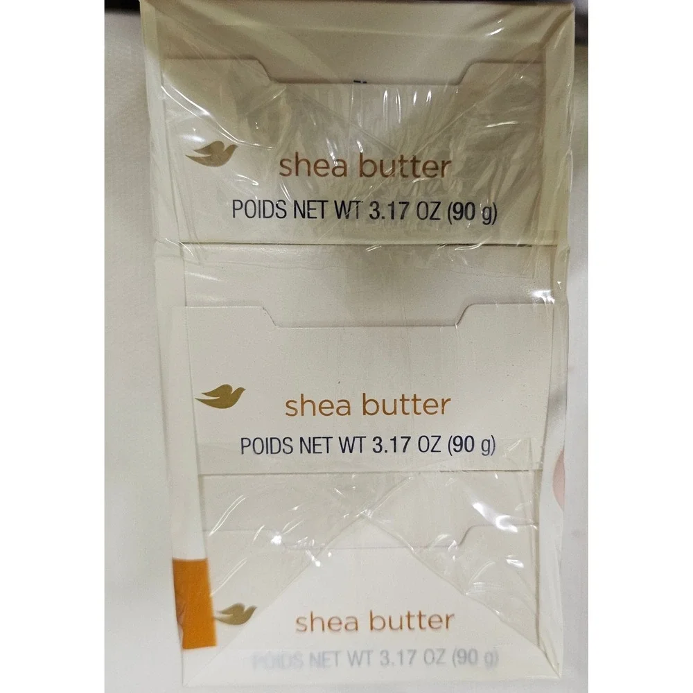 4 - Dove Shea‎ Butter Bar Soap 3 Pack Moisturizing Cream Vanilla Scent 19.05oz